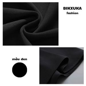 BIKXUKA - Chân váy xoè cạp cao dài 75cm dáng xoè chữ A che bụng tốt tôn dáng có túi 2 bên có bigsize CV02A