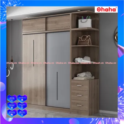 [ Freeship HCM ] Tủ quần áo cao cấp hiện đại cánh lùa Ohaha - CL011
