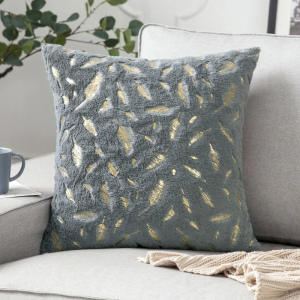 Sarung Bantal Sofa Bulu Daun Mewah Sarung Bantal Kursi Bulu Daun Mewah 45*45cm