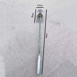 4/5Teeth Weeder Garden Hoe Weeding Uprooting Tool Steel Weed Puller Digging Root Remover