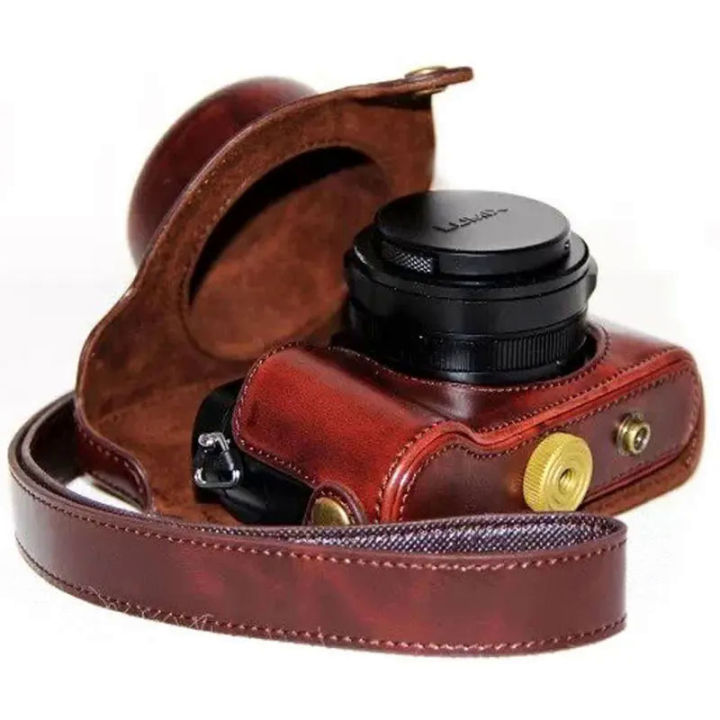 PU Leather Case Bag for Panasonic lx100 LUMIX LX100 DMC-LX100 Camera with  Leather Shoulder Strap Leather Video bag Accessories Lazada PH