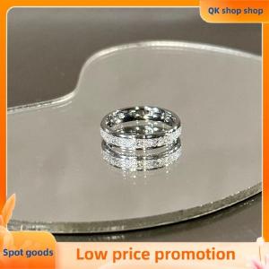 ✨QK shop✨ 2Pcs Fashion Shiny Geometric Couple Ring For Men Women Exquisite Daily Versatile Black White Ring Jewelry Accessories Gifts