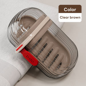 วัสดุที่หนาขึ้น กล่องสบู่ กล่องเก็บสบู่พกพา กล่องเก็บแปรงสีฟันและยาสีฟันพกพา เหมาะสำหรับการเดินทางและใช้ในบ้าน