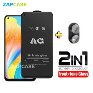 PAKET 2in1 Tempered Glass Anti Glare Oppo A78 4G Free Tempered Glass Camera Lens
