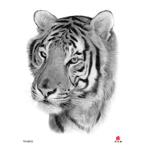 11.11 Flower arm tattoo sticker manufacturer spot wholesale waterproof tiger lion leopard bird tattoo sticker cross-border supply h261010