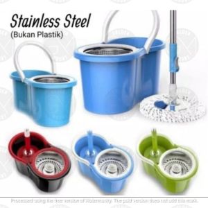 Pel Lantai Putar / Magic Spin Mop Stainles