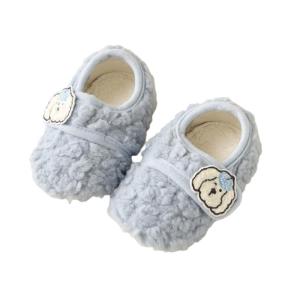 Prewalker Shoes Baby Shoes Autumn Winter Thermal First Walking Shoes Footwear Soft Soles Cartoon Animal Pattern Shoes