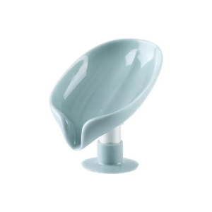 1pc Drain Soap Box Leaf Storage Rack Punch-Free Suction Cup Soap Box Soap Shelf