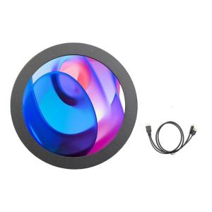 USB Type C Secondary Display 2.8Inch 480x480 For PC Builds Featuring Dynamic Video Backgrounds And Metal Housing