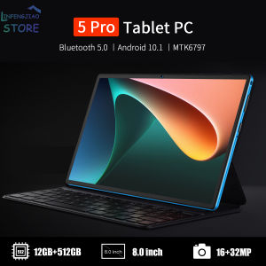 [Free Gift] Xiom Pro 5 new original 5G flat 10.1 inch HD screen 12+256/512GB 8800mAh large battery Bluetooth 5.0 dual card dual standby 4/5G network+WiFi+SD card 8+13MP camera Android 10.1 YouTube WPS Office TikTok