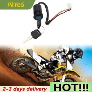 PkYeG ATV Ignition Key Switch Universal 2 Wires Ignition Keys Start Switch Lock Key