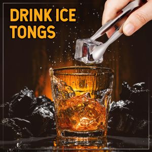 22CM Stainless steel ice clip charcoal clip household kitchenware hotel barbecue meat and bread clip