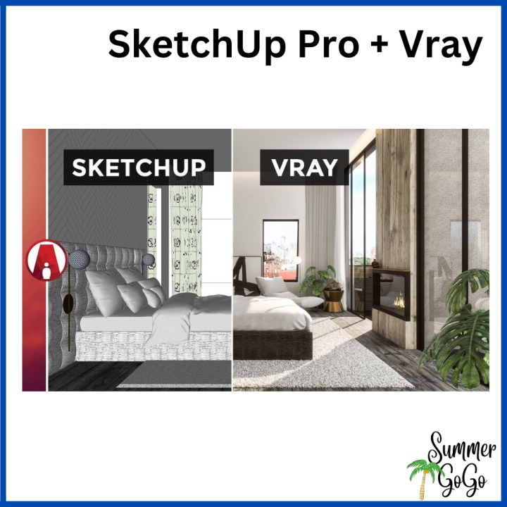 SketchUp Pro 2023 | 2024 | 2025 version + Vray 2023 | 2024 | 2025 (Full ...