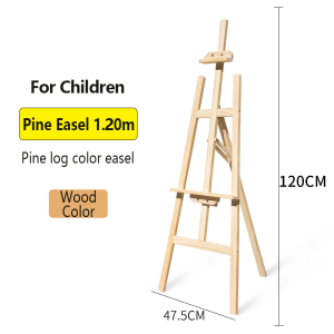 Liftable yellow pine wood easel 1.2m/1.5m/1.6m/1.75m Adjustable Wooden Painting Display Stand Frame Display Rack Art Supplies Easel