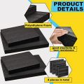 4 Pcs Black Foam Sheets for Cases Tool Foam Black Foam Sheet for Packaging and Crafts. 