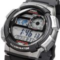 [Vinstore] Casio AE-1000 World Time Illuminator Black Resin Digital Sports Men Watch AE-1000W-1BVDF AE-1000W-1B AE-1000W-1BV. 