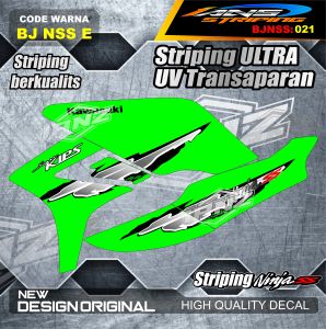 BJN 021 - STRIPING STIKER BODY KAWASAKI NINJA SS UV TRANSPARANT DAN HOLOGRAM