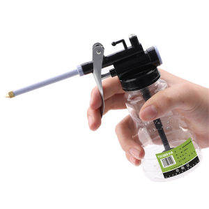 HLINKEY 250ml Lubricator Grease Equipment Pump Transparent High Pressure Pump Lubricating Oil Can Plastic Machine Oil Pot Extended Hose