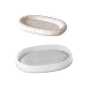Linh Hoạt Silicone Lưu Trữ khuôn khay hình bầu dục Tấm Cup Khuôn nhựa Epoxy Khuôn Cho Trang Trí Nội Thất Làm