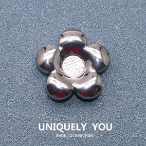 JIBBITZ cross charms shoe buckle Metal diamond silver fashion flower cross shoe attachment