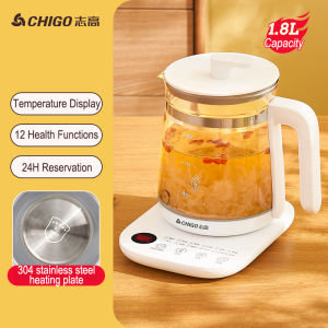 CHIGO 1.8L Smart Health Pot Multifunctional Appointment Kettle Office Scented Tea Tea Maker Large Capacity Insulation Kettle 220V