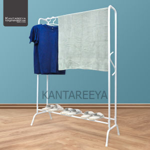 KANTAREEYA ราวตากผ้าAS 40x100x145cm รุ่น KT-EP02-1 คละสี ราวเอ ราวทรงเอ ราวแขวนผ้า 1ม. ราวแขวนผ้ามินิมอล ราวเหล็กพ่นสี