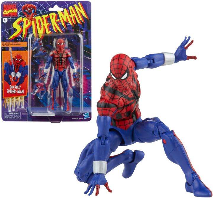 Spider-Man Retro Marvel Legends Series Ben Reilly Spiderman Action ...