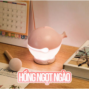 Đèn Ngủ Gõ Mõ Giải Nghiệp Mini Dễ Thương 3 Màu Sáng Đèn Trang Trí Tặng Kèm Stiker Đổi Mặt Xinh Xắn