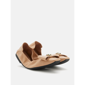 PAZZION 5603-30 Madeline Studded Bow Foldable Flats
