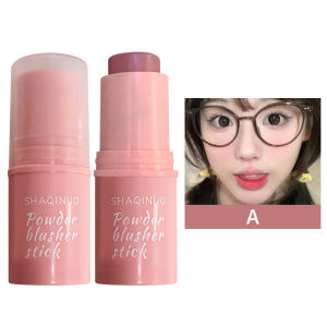 💄Orfila SHAQINUO Tongkat Perona Pipi Matte Alami / Tongkat Perona Pipi Pencerah Memperbaiki Warna Kulit Perona Pipi yang Tidak Luntur