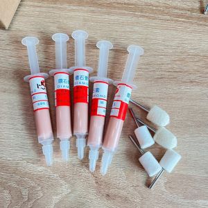 JINLIDA Bộ Đánh Bóng Vòng Ngọc 5 Cấp W0.5-3.5 Kem đánh bóng Kèm 10 Đầu Nỉ Đánh Bóng Tinh Và Tạo Bóng Gương