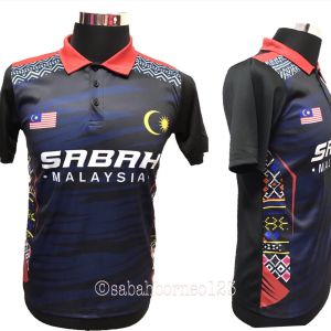 Jersey drifit color sabah etnik. Baju sabah etnik. Viral