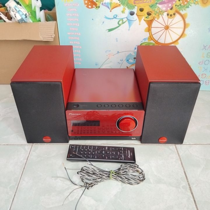 Dàn mini Pioneer X-CM32BT-R màu đỏ cực đẹp hoạt động tốt CD