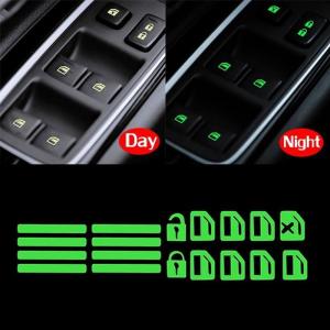 SSJ Stiker Car Tombol Mobil Glow In The Dark Luminos Sticker Lampu Interior Mobil