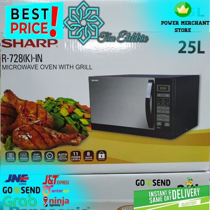 Sharp R728 SHARP R-728(K)-IN With Grill 25 Liter 1000 Watt | Lazada Indonesia