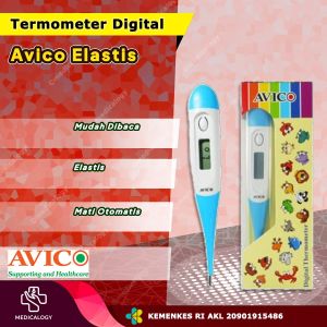 Avico Termometer Digital Ujung Flexible Include Baterai Siap pakai