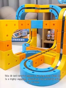 [EnL]🇸🇬 3D Anti Gravity Track Railway Magnetic Toy Puzzle
