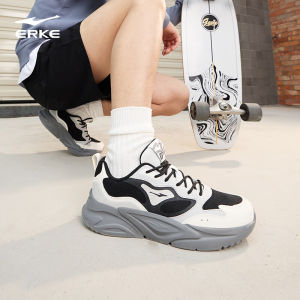 ERKE รองเท้าสำหรับชาย ฤดูใบไม้ร่วง รุ่นใหม่ รองเท้าแชทส์เบา รองเท้าแดด (Dad Shoes) โซลนุ่ม ป้องกันลื่น ดูดซ้อต กันสึกหรอ รองเท้าวิ่งมัน | ควางหลาน 3 (Kuanglan 3)