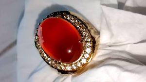 CINCIN BATU AKIK SULAIMAN MADU KRISTAL ASLI ORIGINAL