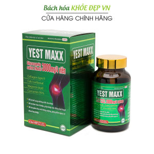 Viên uống bổ xương khớp Glucosamin 3000mg Yest Maxx giảm đau nhức mỏi xương khớp giảm thoái hóa khớp - Chai 60 viên