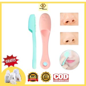 SIKAT KOMEDO| Sikat Pembersih Komedo Silikon| Finger Brush| Gratis pouch