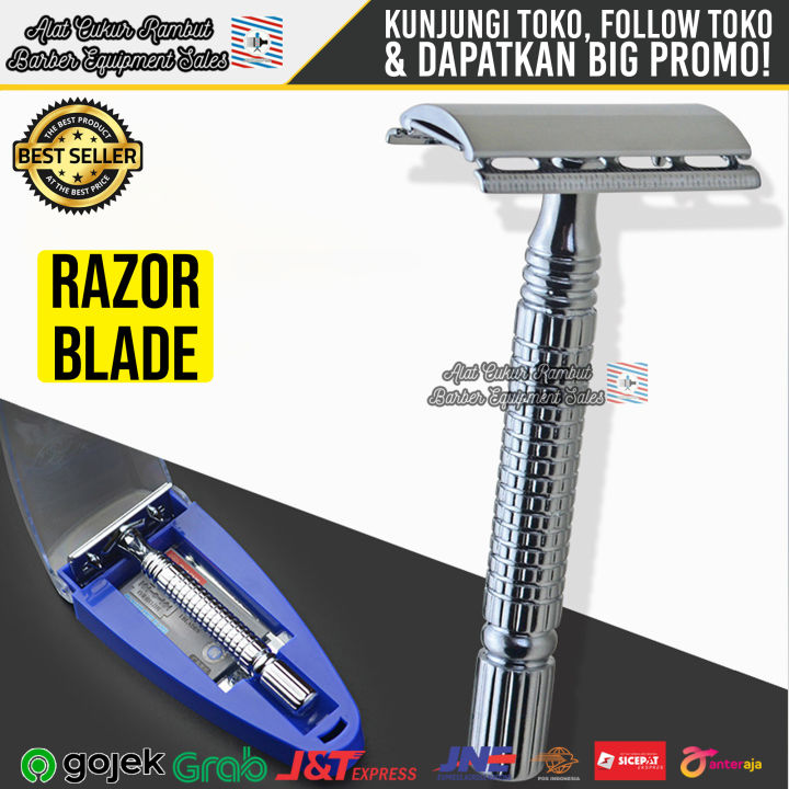 Pisau Rambut Razor Razor Blade Pisau Cukur Jenggot Kumis Model Jadul Pemakaian Pribadi ...