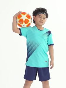 Table tennis sportswear for children badminton training clothes for boys and girls summer quick-dry clothing mens short-sleeve competition wear with printed text