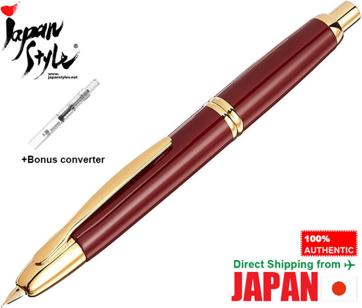 Pilot Namiki Vanishing Point Converter Set - 18K Black Plated