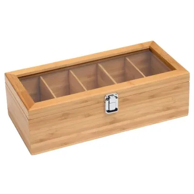Tea Bag Storage Organizer Tea Bag Organizer Storage Box Wood Wooden Tea Box With Lid Coffee Capsule Storage Box for Kitchen Cabinets