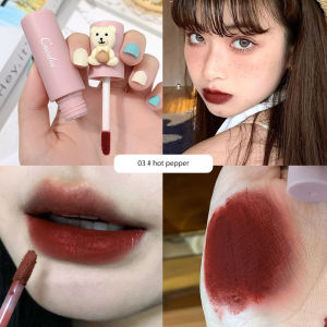 Ta💋.CUODUI Lipstik Matte Bear Long Lasting Nude Lip Matte Lip Cream Lip Dan Check Mud COD