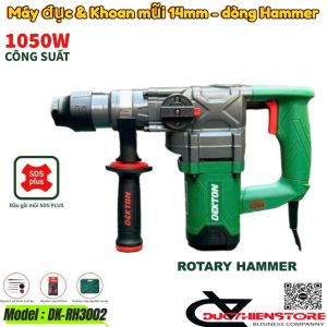 Máy khoan đục 2 chức năng Dekton DK-RH3002 | Máy đục Dekton 14mm 4.8J dòng hammer chuyên nghiệp chính hãng dekton