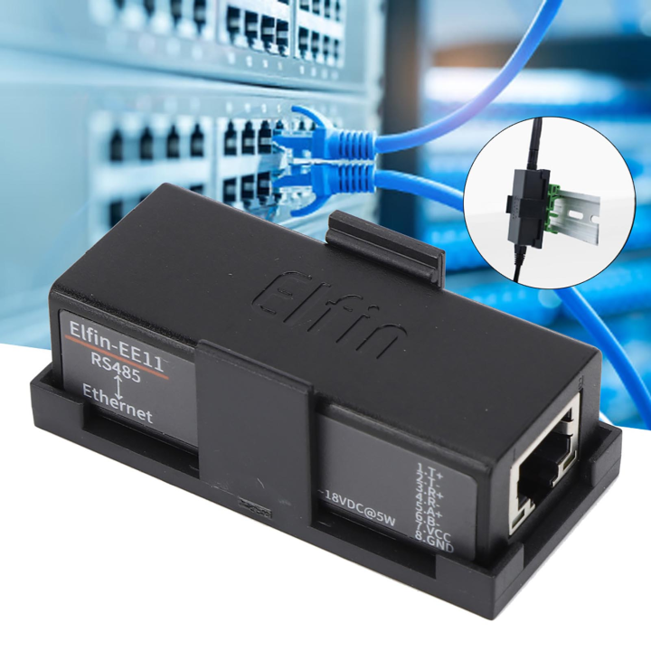 Waveshare Rail-Mount Seriële Server, RS485 naar WIFI/Ethernet Module Waveshare Rail-Mount Seriële Server, RS485 naar WIFI/Ethernet Module