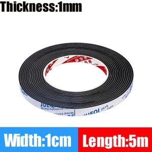 5M Luggage Wheel MuteTape Shock-resistant Noise-reducing Universal Wheel Rubber Sleeve Window Gap Sealed Home Improvement Supply