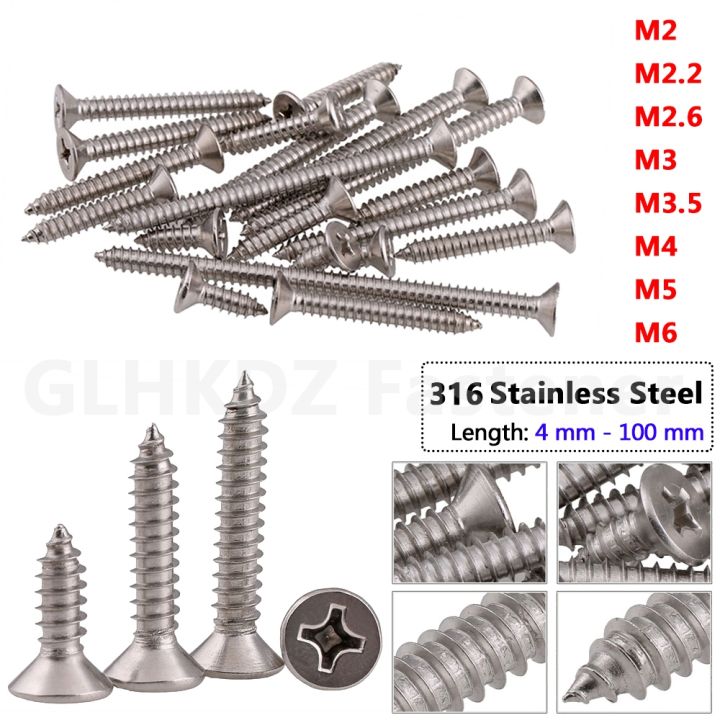 HVAZI 304 Stainless Steel Self-Tapping Screws Assortment Kit - 20 Sizes (M2.2 To M5.5) Phillips Pan Head, 600 Pieces Total - View #5